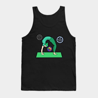 Yoga wheel pose Tank Top